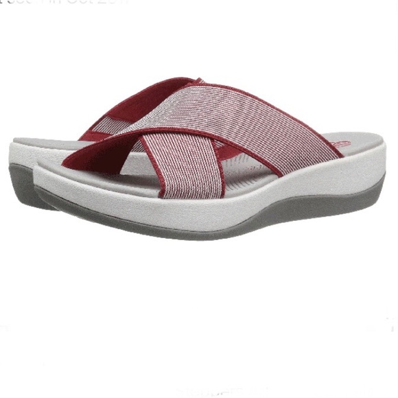 clarks collection women's cloud steppers arla elin sandals